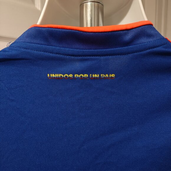 Colombia Away Jersey 2018/19 Adidas Blue Men's Size S Small Soccer Shirt - Picture 9 of 11